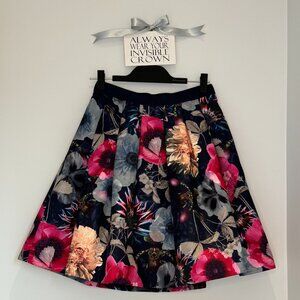 SOLD! Ted Baker A form floral skirt